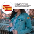 thumbnail image 3 of 2 Pcs Patchs Drapeau DIY Brodés Drapeau National Applique Adhésive Patchs Vêtements, 3 of 6