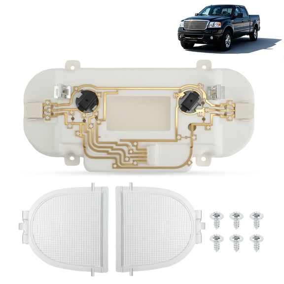 Unique Bargains No.VM2396 829182 Front Overhead Console Circuit Board Assy for Ford F150 F250 F350 for Lincoln Mark LT 2004-10 Cab Interior Ceiling Dome Headliner Map Light Lamp Roof Reading Light