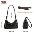 thumbnail image 3 of Women's Crossbody Handbags Ladies PU Leather Satchel Shoulder Tote Hobo Purse with Adjustable Boho Strap, Black, 3 of 10