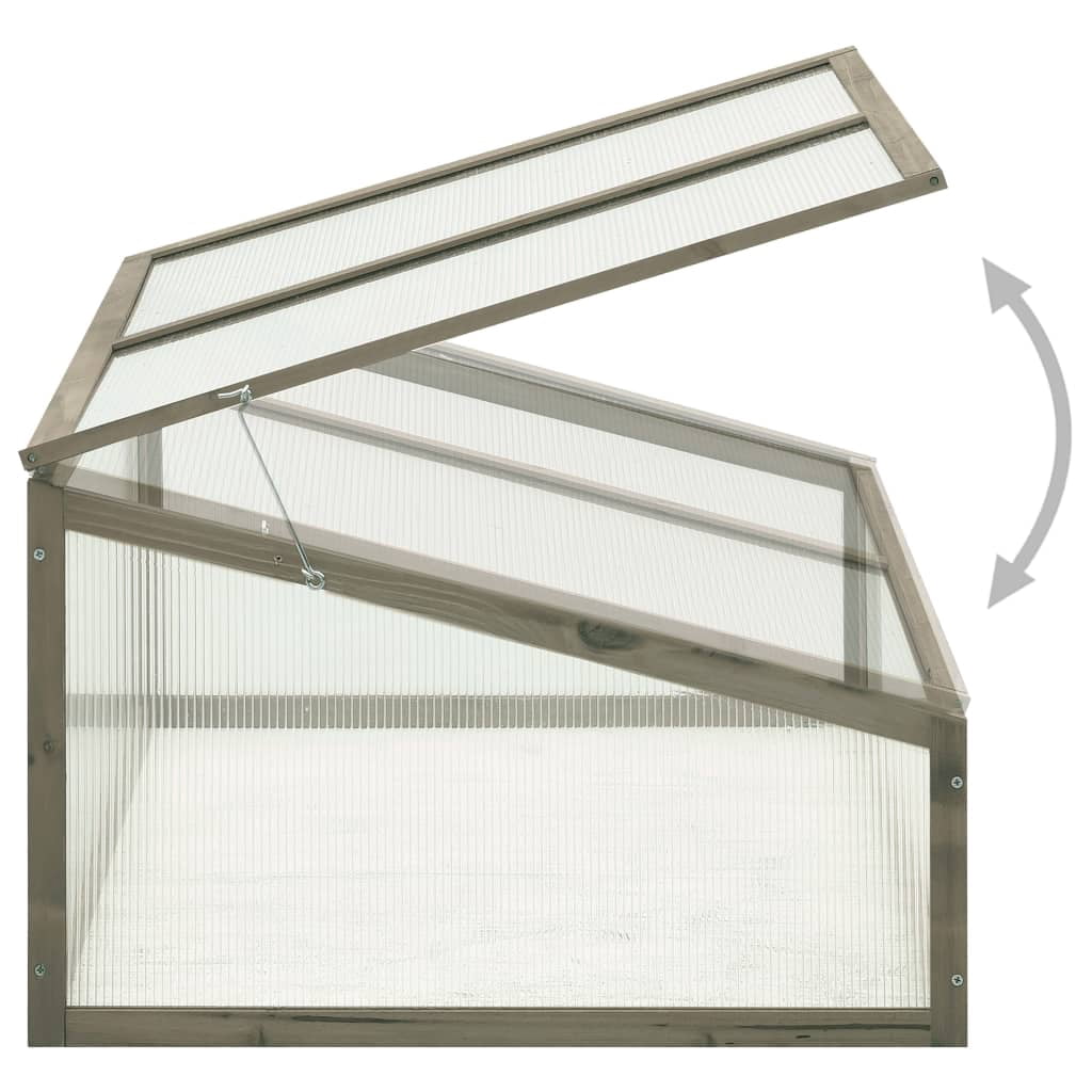 vidaXL 1 Piece Outdoor Firwood Greenhouse Grow House for Plant Growing