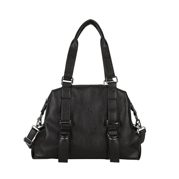 LHSHID High Capacity Rivet Solid Thread PU Shoulder Bags Simple Casual Tote Crossbody Bag Hot Sale Women's Bag Bolsos De Señora