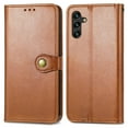 thumbnail image 5 of Mantto for Samsung A14 Wallet Case 5G with Card Holder Slots, Premium PU Leather Magnetic Flip Cover with Kickstand, Shockproof TPU Interior Case Compatible with Samsung Galaxy A14 5G, Brown, 5 of 6