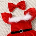 thumbnail image 5 of URMAGIC Christmas Toddler Girl Dress Outfits Long Sleeve Tulle Tutu Toddler Baby Girl Christmas Dress Clothes 1-7 Years, 5 of 7