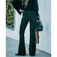 thumbnail image 3 of Women Corduroy Flare Pants Elastic Waist Bell Bottom Trousers Fall Pants for Women, 3 of 4