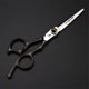 thumbnail image 3 of Juego de tijeras de barbero profesionales de 6 pulgadas, de acero inoxidable japonés, para cortar y entresacar el cabello., 3 of 5
