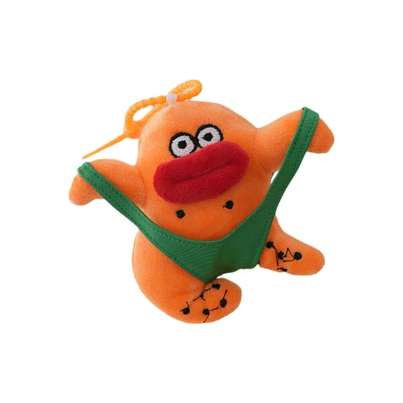 Fogun Fashion Keyring Plush Dolls Cartoon Key Holder Funny Sausage Mouth Dolls for Creative Youthful Adults and Collectors
