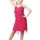 thumbnail image 2 of Vestido de mujer con borlas de lentejuelas y cuello en V para Samba, fiesta, Cha Cha, 2 of 7