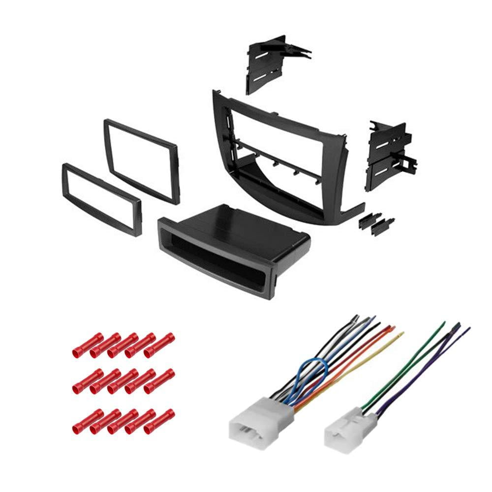 in Dash Mounting Kit 3 Item Harness for Single or Double Din Radio Receiver 2012 Toyota Rav4 CACHÉ KIT599 Bundle with Car Stereo Installation Kit for 2006 