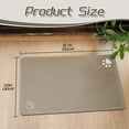 thumbnail image 5 of Pet Feeding Mat Absorbent Non-Slip Pet Placemat for Feeding Bowl, with Waterproof Rubber Backing, Quick Dry Water Dispenser Mat for Dog and Cat,Brown.Dog Paw-11.8x19.7 in, 5 of 6