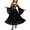 Black, variant on Victorian Dress for Women Floral Corset Trumpet Sleeve Cold Shoulder Gothic Ball Gown Halloween Vintage Party Dress