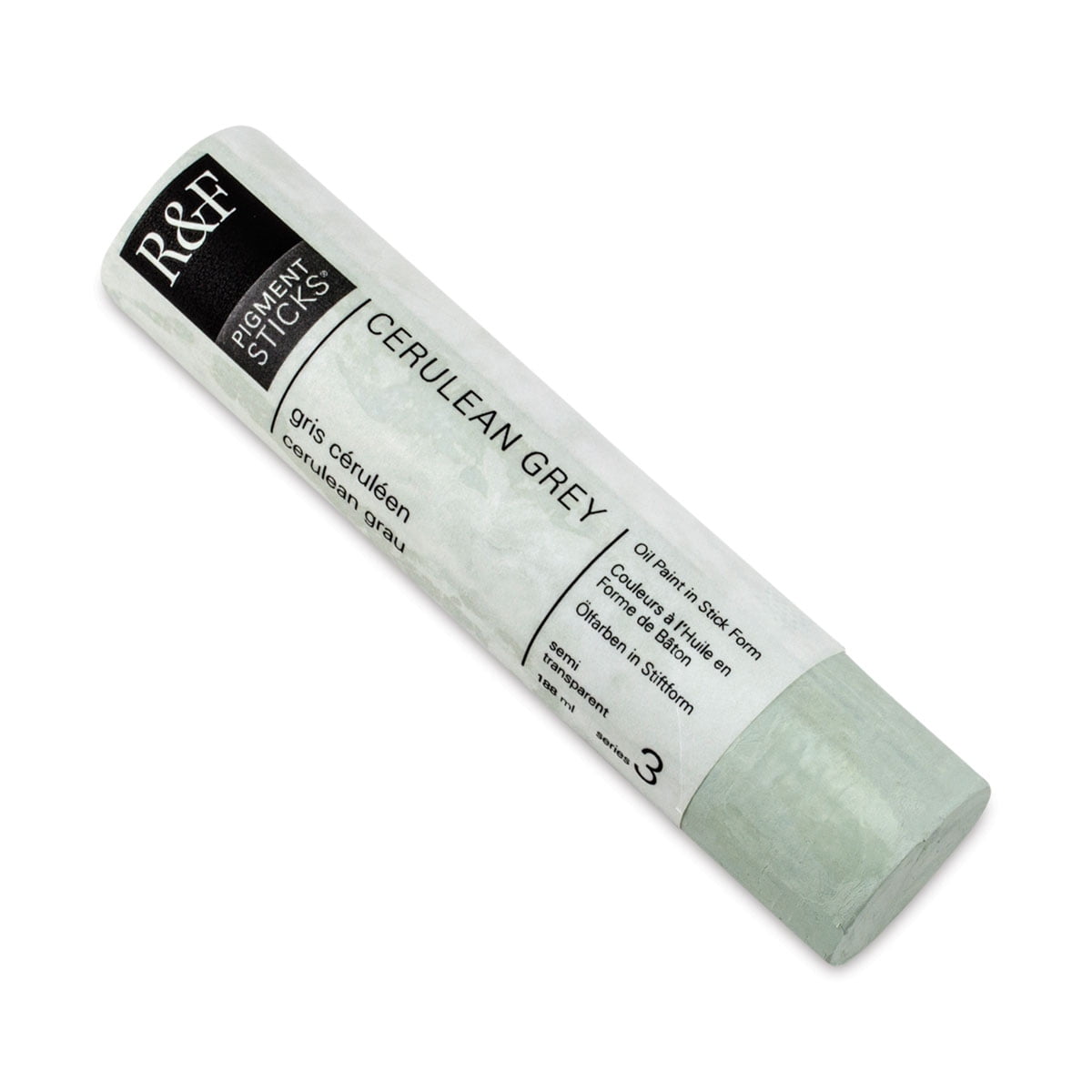 R&F Handmade Paints 223F Oil Pigment Stick 188ml Cerulean Grey