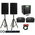 thumbnail image 1 of (2) Mackie Thump15A 15" Powered DJ PA Speakers+ Thump18s Subwoofer+Stands+Cables, 1 of 11