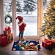 thumbnail image 5 of Seyotauo Winter Merry Christmas Santa Deer Snowflake Kitchen Rugs and Mats Kitchen Floor Mats Seasonal Decor Anti Slip Xmas Tree Cushion Case Bathroom Rug for Indoor Holiday Decoration, 5 of 6