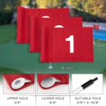 thumbnail image 3 of Bandera de golf KINGTOP numerada, 20 x 15 cm, doble capa, nailon, color rojo, 3 of 7