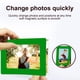 thumbnail image 5 of Etiqueta engomada del marco de la pared de la foto Etiqueta engomada removible del arte de la foto del marco de la foto del PVC de 2 capas para el refrigerador de la sala de estar, verde, 10 " Vogacara LF0072-20B, 5 of 6