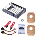 thumbnail image 1 of Dual Bay 2.5" Inch SATA III Hard Drive HDD & SSD Tray Caddy Internal Mobile Rack Enclosure Docking Station Hot Swap, 1 of 7
