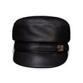 thumbnail image 3 of Genuine Leather Men Baseball Cap Hat Men's Real Leather Adult Solid Adjustable Hats Caps ,Comfortable to Wear, 3 of 7