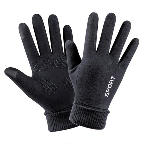 Elainilye Fashion Ski Gloves Winter Gloves For Men Touch-Screen Gloves Windproof Warm Gloves For Winter Use,Black