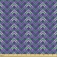 thumbnail image 2 of Purple Sofa Upholstery Fabric by the Yard, Geometrical Ornamental Diagonal Oblique Overlapping Nested Stripes, Decorative Fabric for DIY and Home Accents, Quartz Mauve and Pale Mauve by Ambesonne, 2 of 5