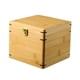 thumbnail image 3 of Caja de almacenamiento de madera, caja de almacenamiento decorativa de bambú, madera natural con hebilla de metal S, 3 of 9