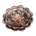 thumbnail image 1 of Quemador de aleación de cobre, conos, incensario, loto Lotus Purple, 1 of 9