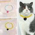 thumbnail image 2 of huanledash Pet Necklace Extended Length Adjustable Beads Hear Pendant Candy Color Cat Dog Collar Necklace Pet Accessories, 2 of 8