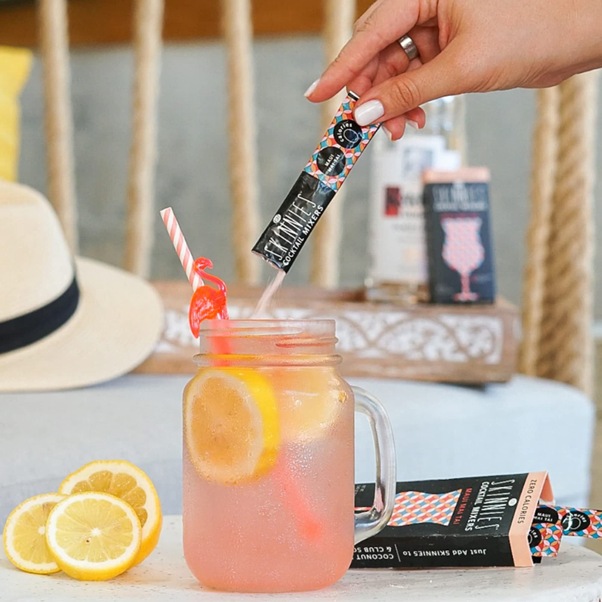 RSVP Skinnies Maui Mai Tai - Zero Sugar Mixers for Cocktails or