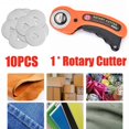 thumbnail image 1 of 45mm Rotary + 10 X Blades Quilters Quilting Sewing Fa Cut Cloth, 1 of 5