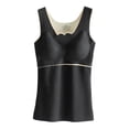 thumbnail image 1 of Sonducket Ropa interior térmica de invierno para mujer, Top de alta elasticidad para mantener el calor, chaleco básico adelgazante informal, accesorio de Camisetas sin mangas Negro L Sonducket AP013374-01, 1 of 1
