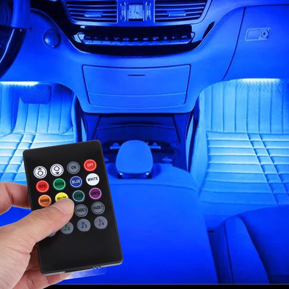VERDANVERSE Accesorio LED Para Luces Interiores De Auto Con Control Y Sincronización Musical