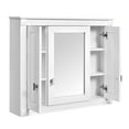 thumbnail image 3 of Tcbosik Bathroom Cabinet with Mirror, Wall Mounted Storage Cabinet with Doors and Adjustable Shelves, Medicine Cabinet for Kitchen, Laundry Room, White, 3 of 10