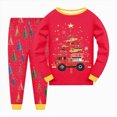 thumbnail image 2 of NOLDARESGirls Christmas Pajamas Toddler Boy Kids Holiday Jammies Set PJS Winter Sleepwear Children Clothes X104-Red, 2 of 5