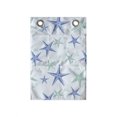 thumbnail image 1 of Starfish Hanging Pocket Organizer, Nautical Sea Creature in Calm Tones Underwater Themed Art, Printed Polyester Storage Bag with Pockets, 14" x 20", Almond Green Azure Blue, 1 of 2