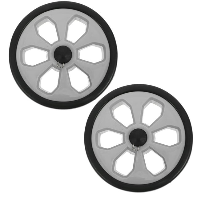 2pcs Shopping Cart Wheels Replacement Plastic Foldable Utility Trolley Wheels Heavy Duty Rolling Wheels For Grocery Cart