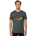 thumbnail image 2 of Brown-Converse Mens Graphic Tee, 100% Cotton, Casual Summer Wear BAA239, 2 of 2