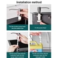 thumbnail image 2 of Wosthever Bomba dispensadora de fluidos de cocina, cabeza de acero inoxidable 304, tubo de extensión de silicona Universal, presión, bombeo de de Accesorios de baño Wosthever HA060737-00B, 2 of 6
