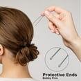 U Shaped Hair Pins, 240 pieces Silver Hair Pins for Bun U Pins Silver