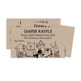 thumbnail image 4 of Inkdotpot 30Baby ShowerDiaper Raffle Ticket Lottery Insert Cards Supplies Games For Baby Shower Party Jungle Animals Bring A Pack Of Rustic Diapers To Win Favors Gifts And Prizes, 4 of 5