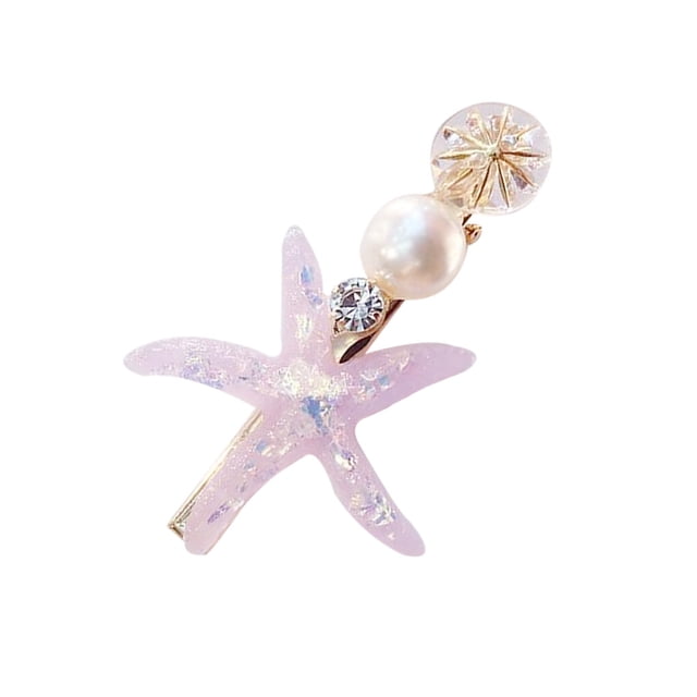 Faux Perle Étoile Cheveux Épingle Femmes Filles Strass Barrette Bang Clip Épingle à Cheveux Partie Cheveux Accessoire