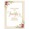 thumbnail image 1 of Darling Souvenir MADE WITH LOVE PersonalizedWelcomeSignFor Bridal Shower,Watercolor Flower With Border,Bridal Shower Collection Great For Your Celebrations- 18x 12, 1 of 5