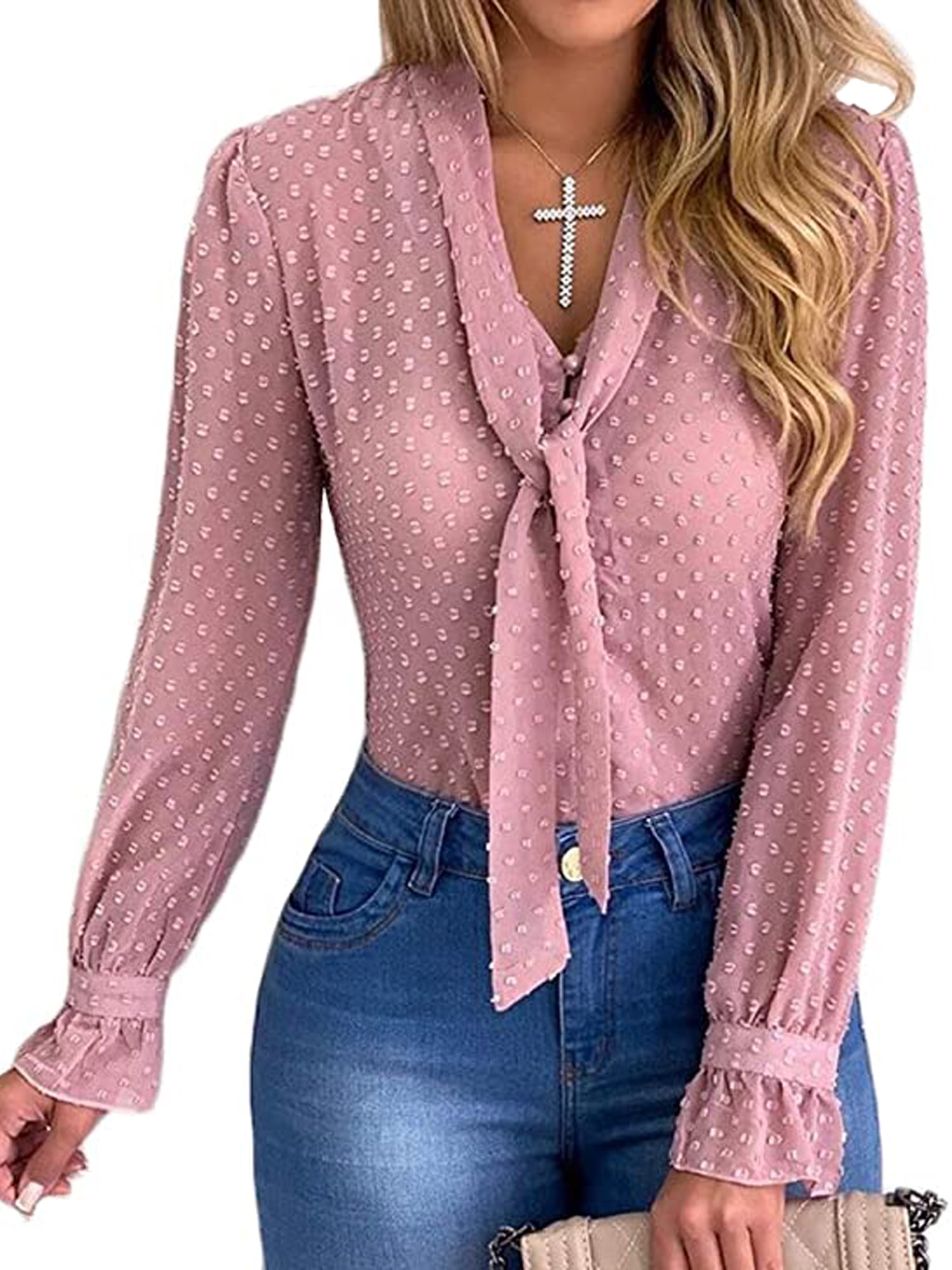 Pink formal blouse Clearance