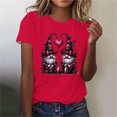 thumbnail image 5 of VKOYWKM Women's Valentine's Tshirts Cute Love Heart Print T-Shirts Short Sleeve Loose Fit Holiday Tops Spring T-Shirt Casual Crew Neck Romantic Valentine T-Shirts, 5 of 5