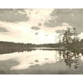 thumbnail image 2 of Allen, Kimberly 18x15 Gold Ornate Wood Framed with Double Matting Museum Art Print Titled - Sepia Lakefront, 2 of 4