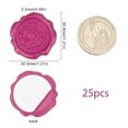 thumbnail image 2 of 25 pegatinas de sello de cera autoadhesivas para reloj, pegatinas decorativas rojas para decoración, invitaciones de boda, sobres, manualidades, álbumes de recortes, regalos de fiesta., 2 of 9
