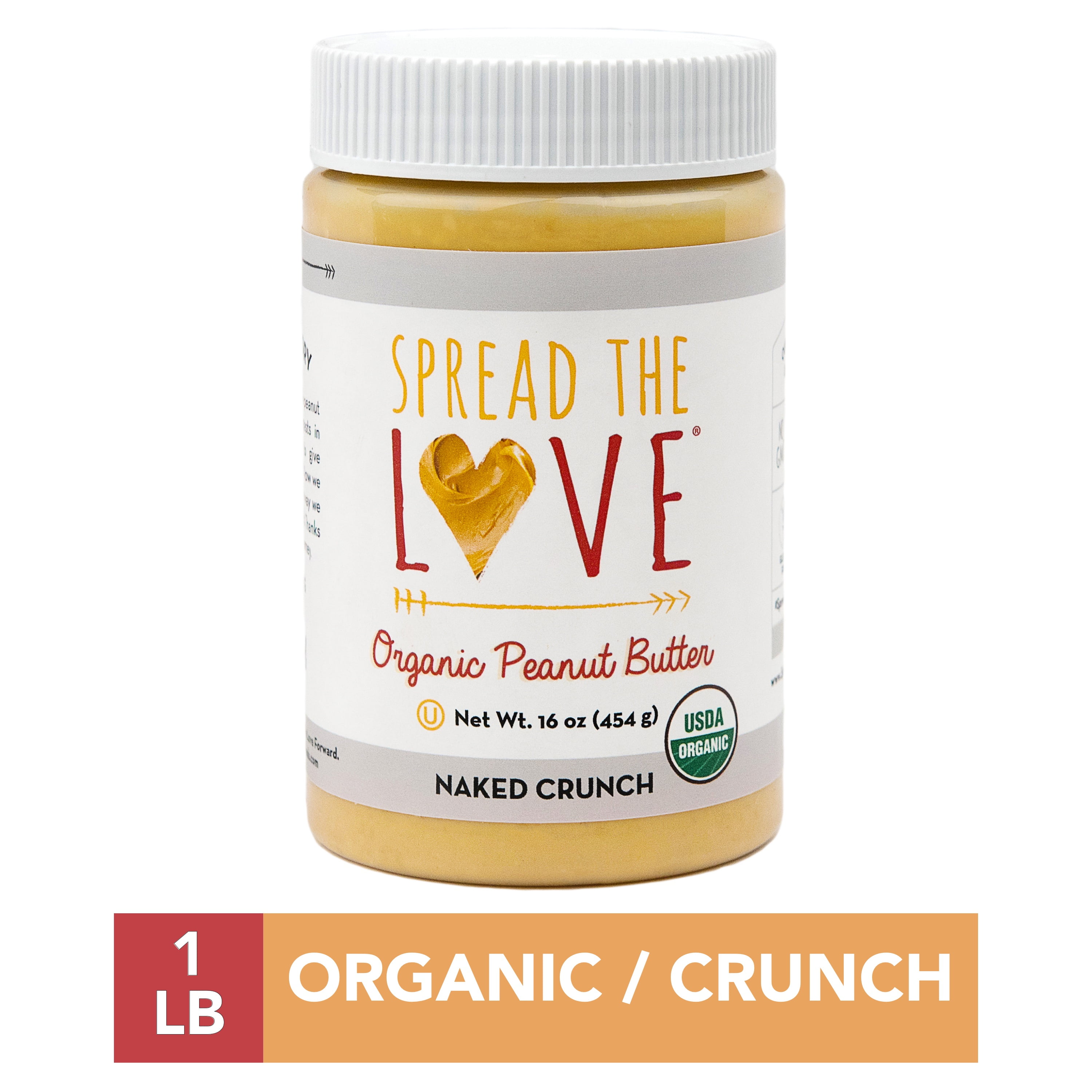 Spread The Love NAKED CRUNCH Organic Peanut Butter Pack Walmart Com Walmart Com