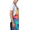 thumbnail image 3 of Naloa Hawaiian Island Dolphin Apron Kitchen Aprons with Pockets for Women Men Chef, 3 of 8