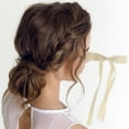 thumbnail image 2 of Unique Bargains 1 Pc Double Bow Hair Clips Hairdo Clip for Home Beige, 2 of 5