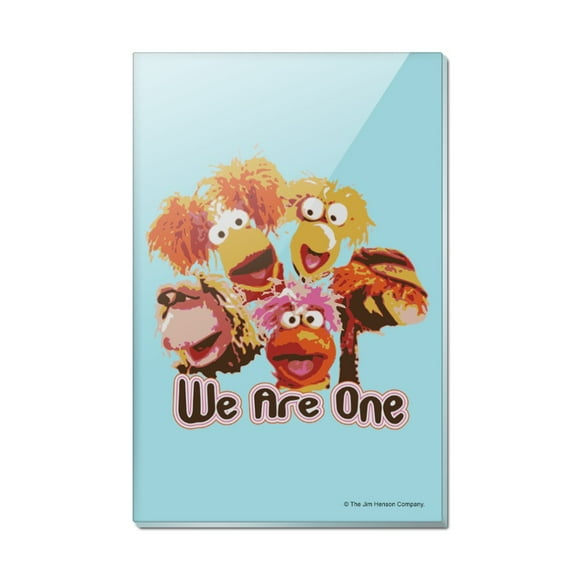 We Are One Retro Fraggle Rock Rectangle Acrylic Fridge Refrigerator Magnet