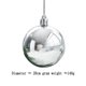 thumbnail image 2 of Juego de adornos de bolas navideñas para árbol de Navidad, decoraciones inastillables para vacaciones, fiestas, - Plata., 2 of 5