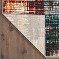 thumbnail image 5 of HomeRoots 5 x 8 ft. Blue Gold Red & Gray Abstract Power Loom Stain Resistant Rectangle Area Rug, 5 of 5